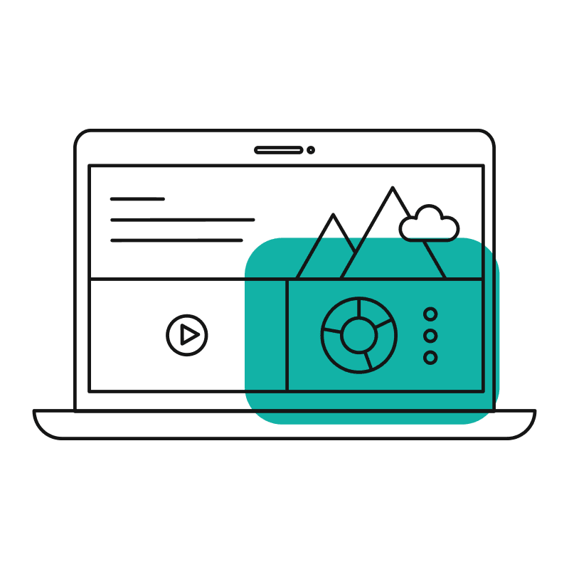 Pictogram of a laptop screen