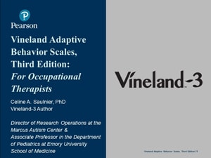 Vineland-3 overview: for occupational therapists