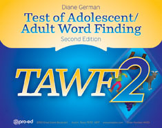 Test of Adolescent/Adult Word Finding-Second Edition